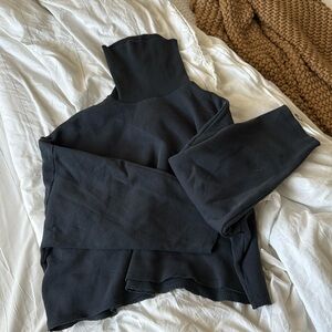 Women's Black Turtleneck Sweater
